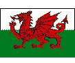 Y Ddraig Goch (the red dragon) - the national flag of Wales