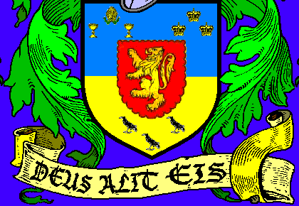 Detail - the Rhys family shield